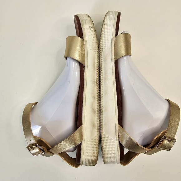 Torrid Gold Faux Leather Ankle Strap Flatform (WW) - Picture 5 of 11